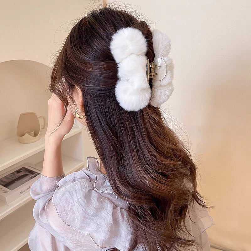 Wholesale Autumn and Winter Plush Hair Clips